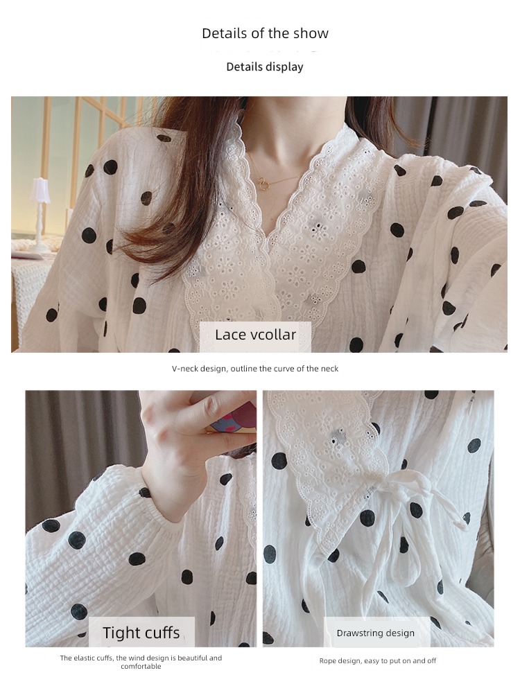 pure cotton Parturient lactation Autumn clothes Pregnancy female Moon clothes