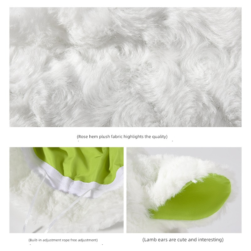 lovely female keep warm Autumn and winter Big ears Plush Hat