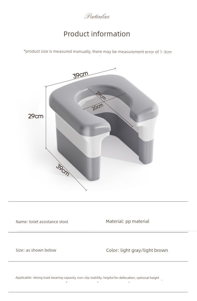 Portable Toilet Chair for Pregnant Women and Elderly People, a Mobile Toilet Seat for Squatting, a Portable Toilet Aid — 22