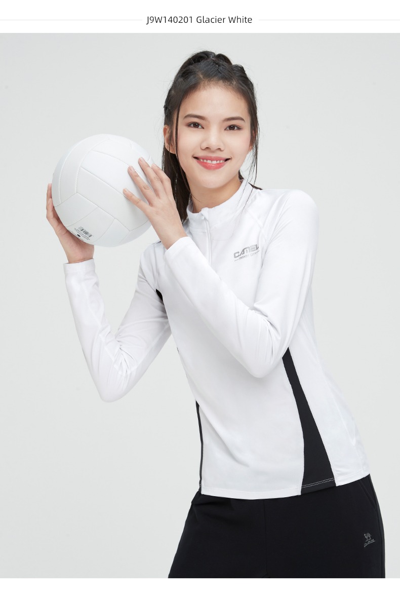 camel female autumn Long sleeve Quick drying shirt Fitness wear