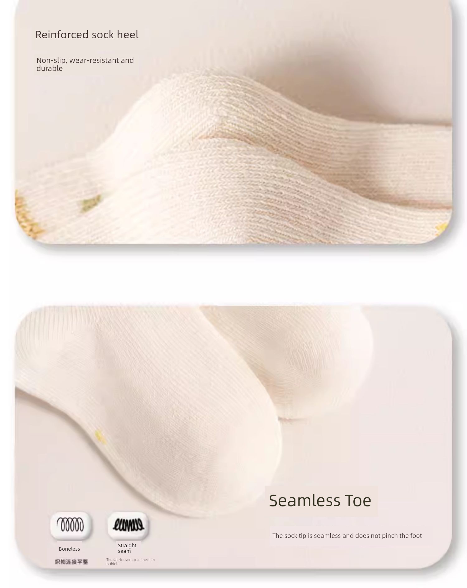 Baby Socks 0-March Spring and Autumn Newborn Boneless Baby Socks — 10