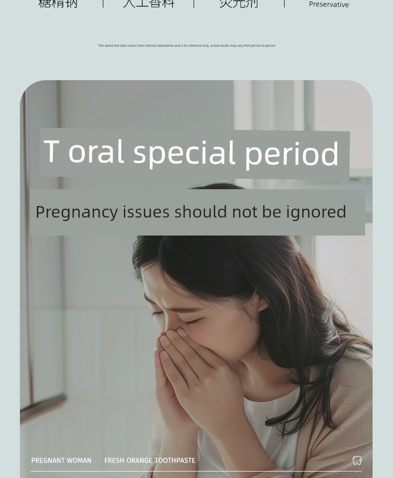 Folic Acid Toothpaste for Pregnant Women to Relieve Morning Sickness, Can Be Used during Pregnancy and Postpartum, Freshens Breath, Removes Yellow Stains, — 7