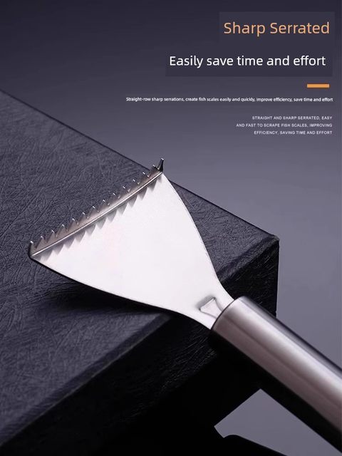 Stainless steel fish scale planing tool kitchen household fish scale scraper manual fish scale knife kitchen fish scale removal tool
