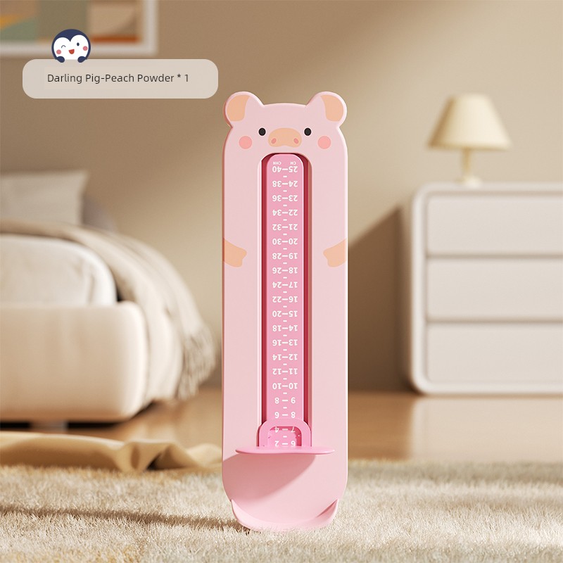 Baby Foot Measurer, Children's Accurate Foot Length Measuring Device, Infant Shoe Size Measuring Ruler, Kids' Home Shoe Measuring Tool — 3