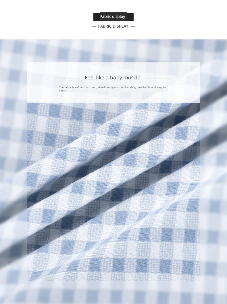 female pure cotton Fashion Plaid Two piece set autumn pajamas