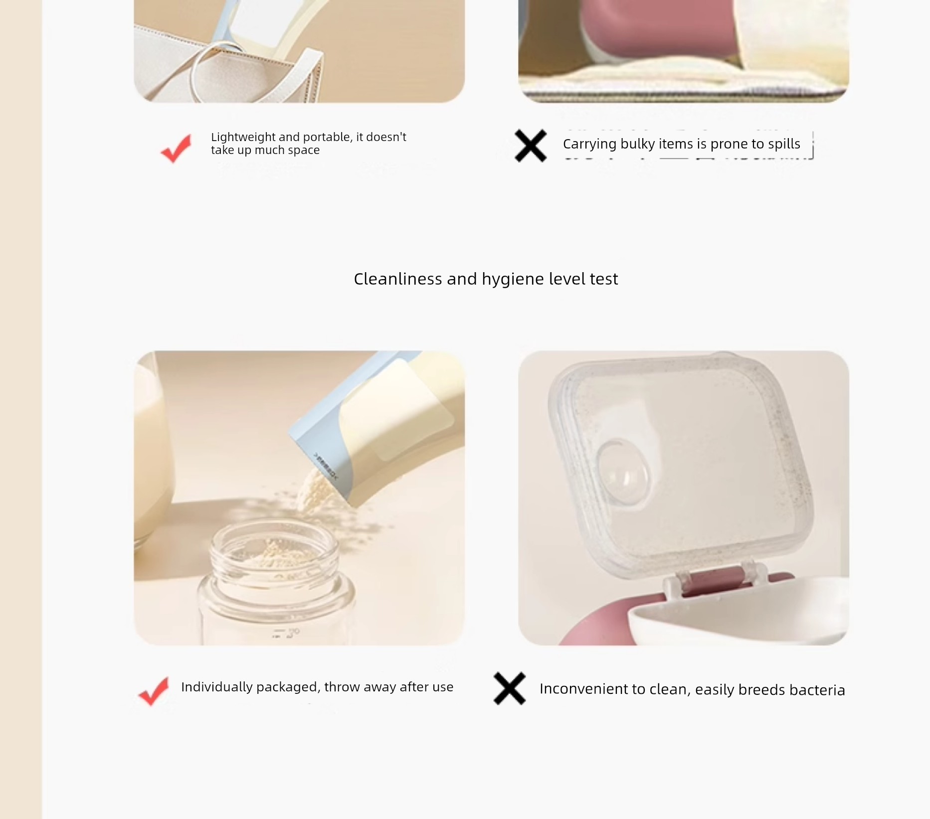 Beingmate Milk Powder Bag, Disposable Portable Milk Storage Bag, Milk Powder Dispensing Bag, Sealed Storage Bag, Food Grade — 7