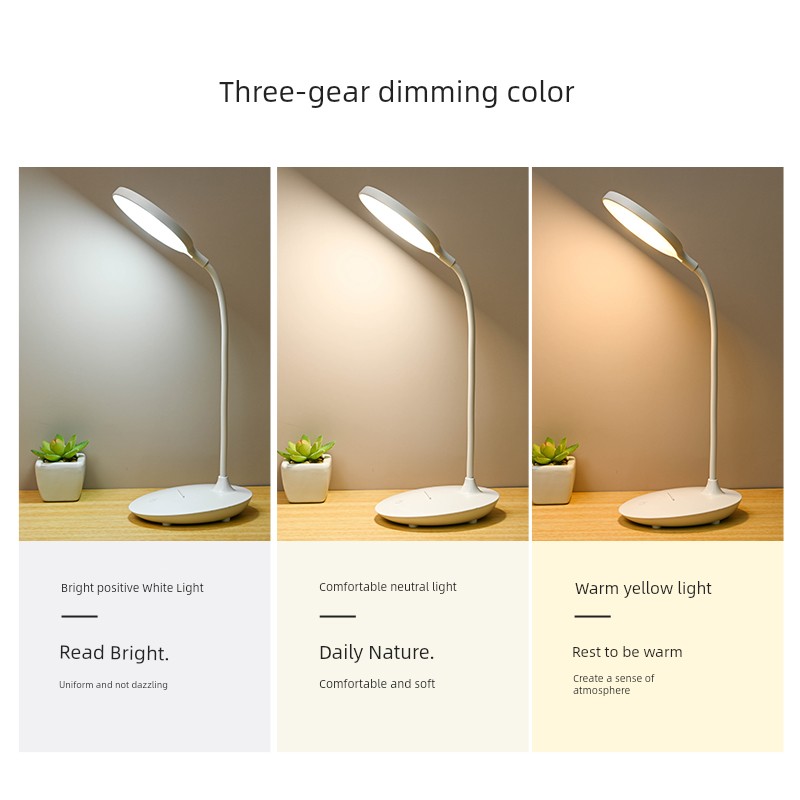 Led Student Children's Desk Rechargeable Bedroom Table Lamp