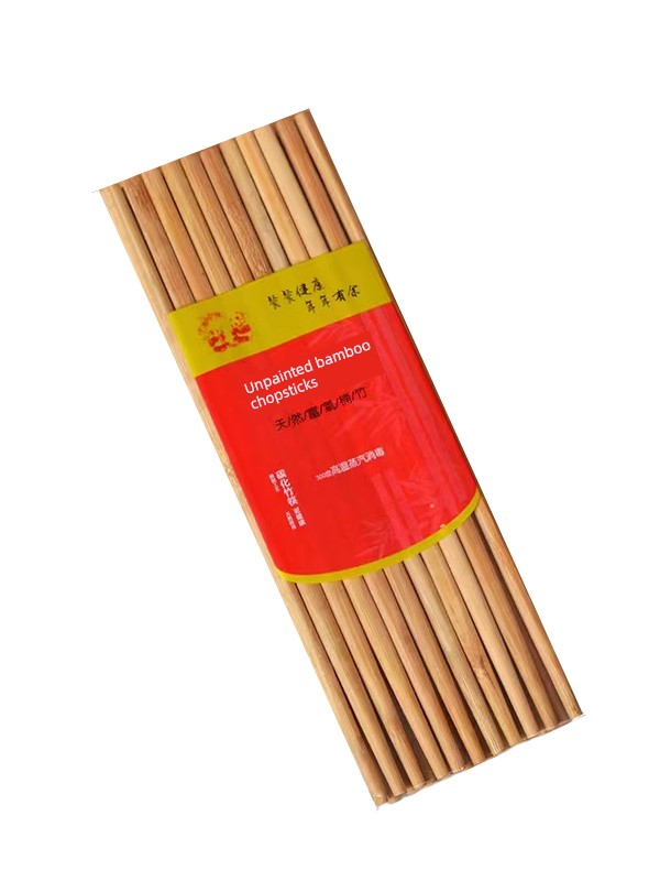 5 Pairs of Natural Bamboo Chopsticks for Home Use, Wooden Chopsticks, Unpainted, Unwaxed, Mold-Resistant, Non-Slip, High-End Carved Bamboo Chopsticks