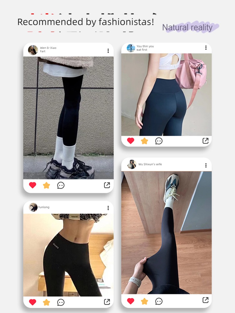 zauo the republic of korea High waist The abdomen Buttock lifting Nine points shark pants