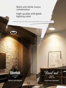 Nvc Lighting Led Recessed Spotlight for Living Room Without Main Light, Anti-Glare Ceiling Light for Home Use 7.5cm