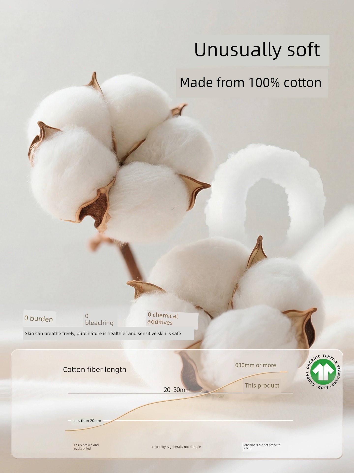 Pure Cotton Nursing Bra, Summer Thin Style, Specially Designed for Postpartum Breastfeeding, Can Be Worn during Pregnancy and Sleep, Vest-Style Bra — 5