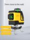 Tashima Super Bright 12-line Infrared Level High Precision High Light Thin Line Green Light Level Laser Wall Building Artifact