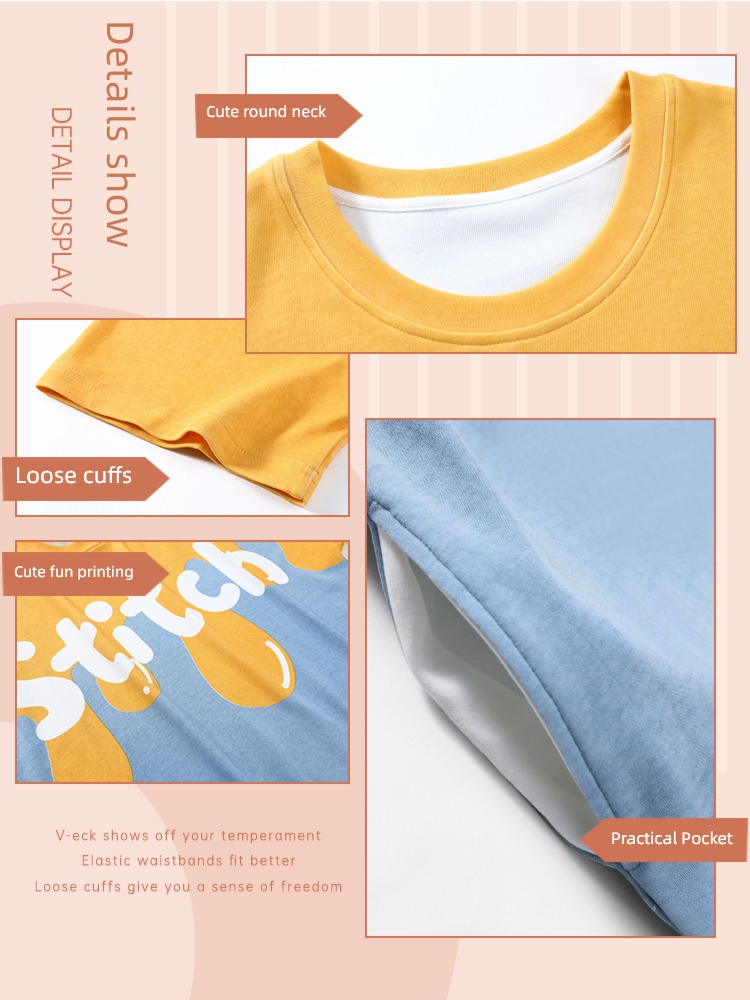 lovely Big size summer Short sleeve pure cotton pregnant woman Nightdress