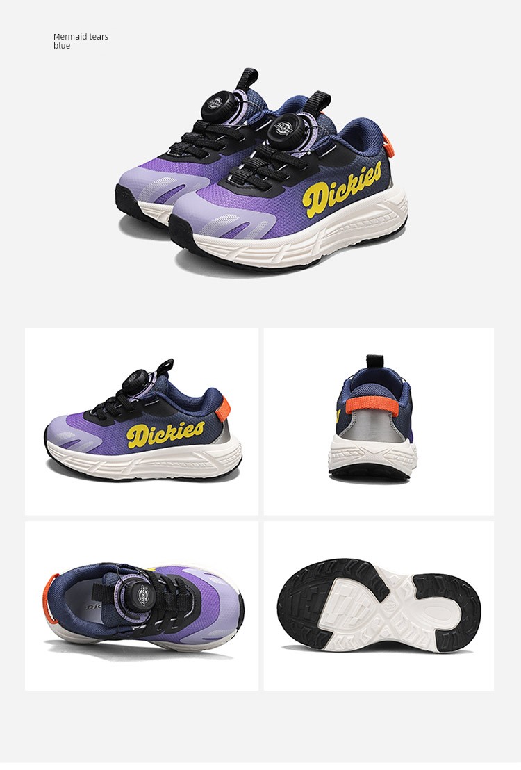 Dickies Kidsren's Sports Shoes for Boys and Girls, Lightweight, Breathable, Casual Swivel Buckle Kidsren's Shoes, Soft-Soled, Wear-Resistant Running Shoes — 23