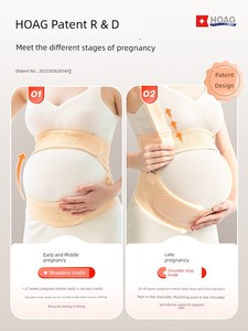 Hoghoag Belly Belt for Pregnant Women in the Second Trimester of Pregnancy Handy Gadget Detachable Belly Belt