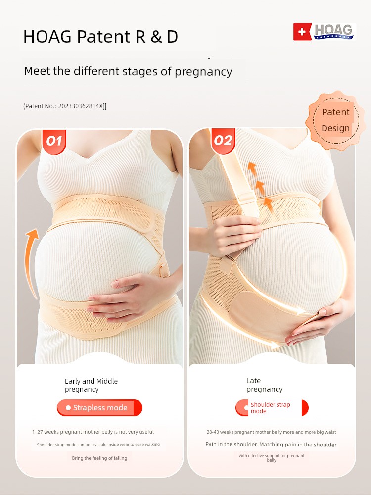 Hoghoag Belly Belt for Pregnant Women in the Second Trimester of Pregnancy Handy Gadget Detachable Belly Belt