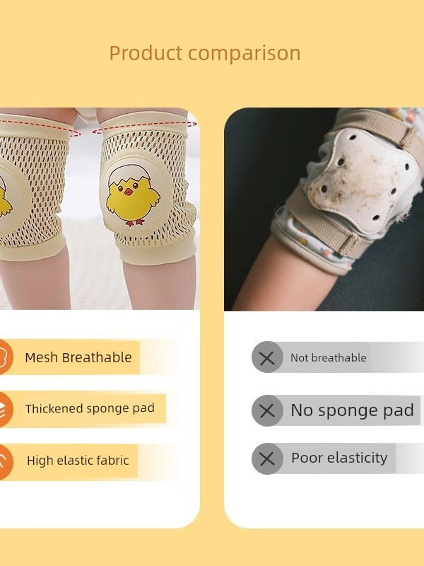 [Summer Breathable] Baby's Kneecap Baby Crawling Thin Men and Women Toddling Fall Protection Protective Gear Children Children Little Kids — 3
