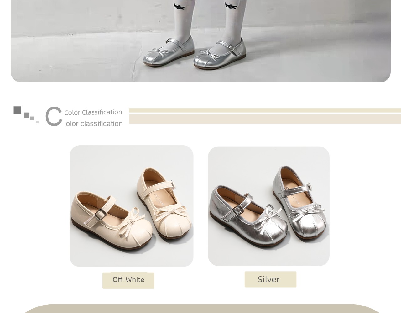 Children's Shoes, Girls' Silver Leather Shoes, 2026 Spring and Autumn New Style, Bow-Knot Princess Shoes, Baby Girl's Single Shoes — 13