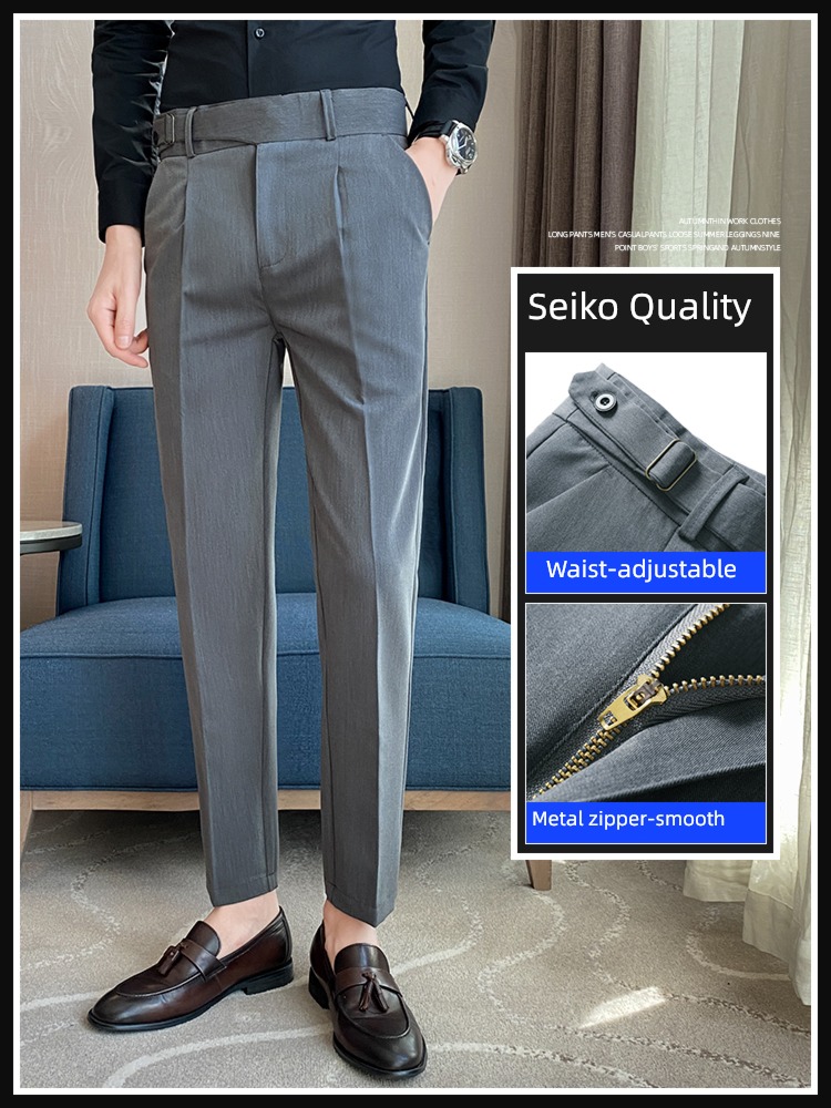 Naples Self-cultivation Little feet business affairs Spring and Autumn Western-style trousers