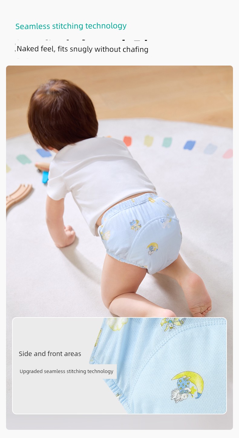 Purcotton Toilet Training Pants Male and Female Baby Kids Diaper Baby Underwear Washable Ring Baby Diapers Handy Gadget — 16