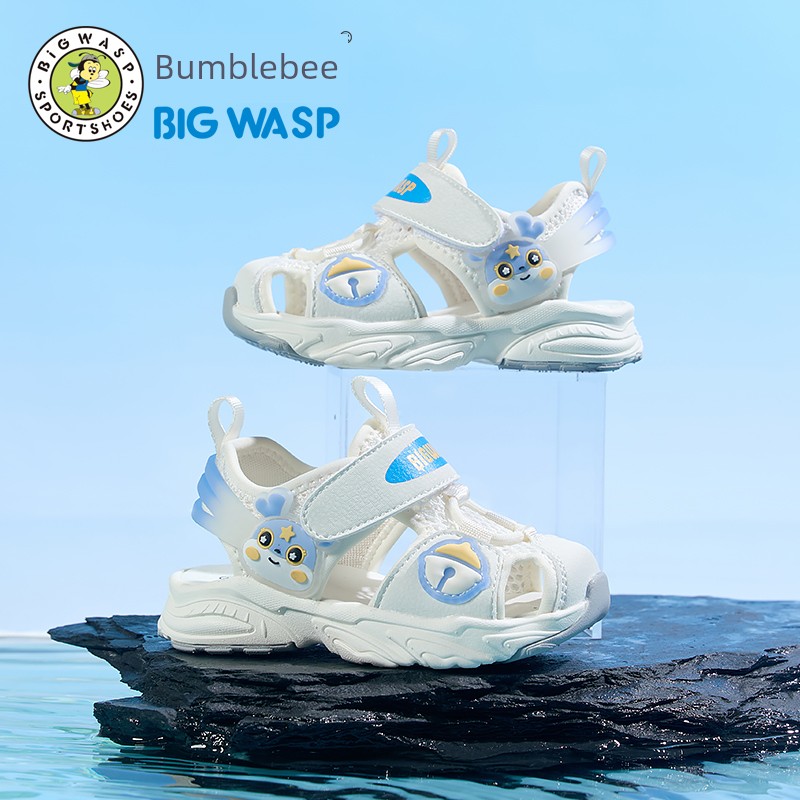Bumblebee Functional Velcro Breathable Soft Bottom Children's Shoes — 3