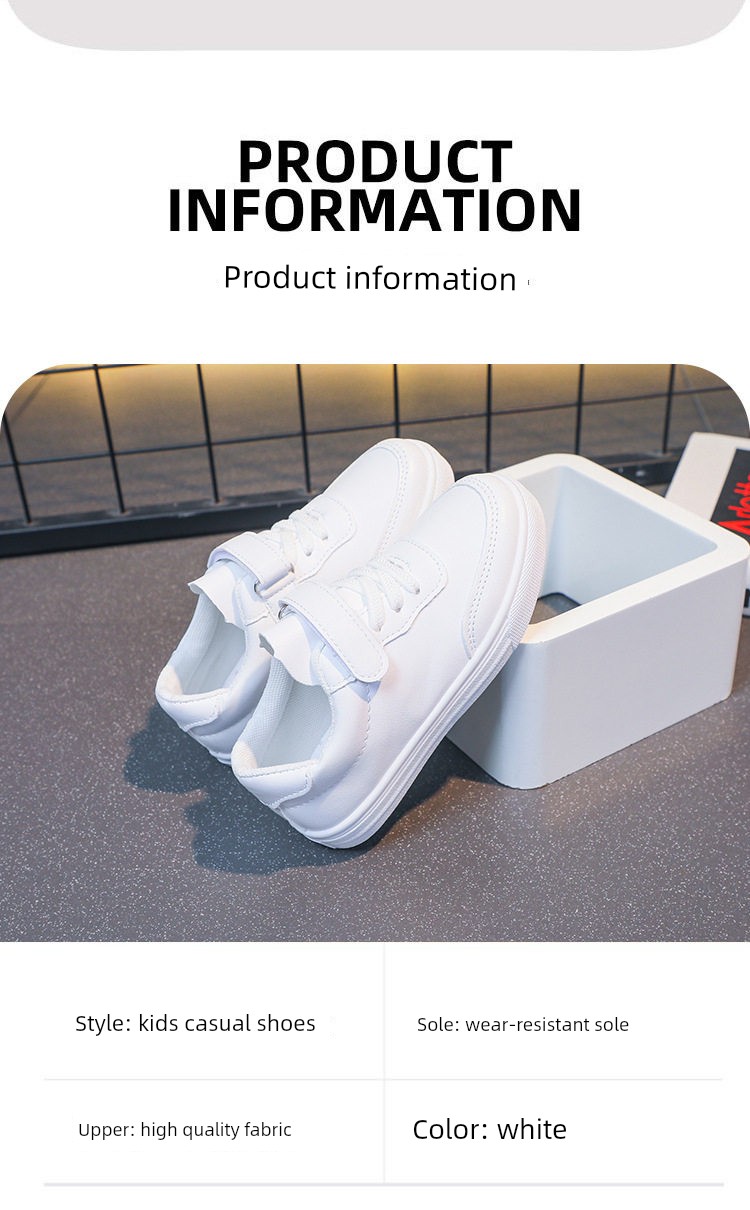 Uk Nu Children's White Sneakers for Boys, 2026 New Breathable Running Shoes, Campus Summer Boys' Sports Shoes — 9