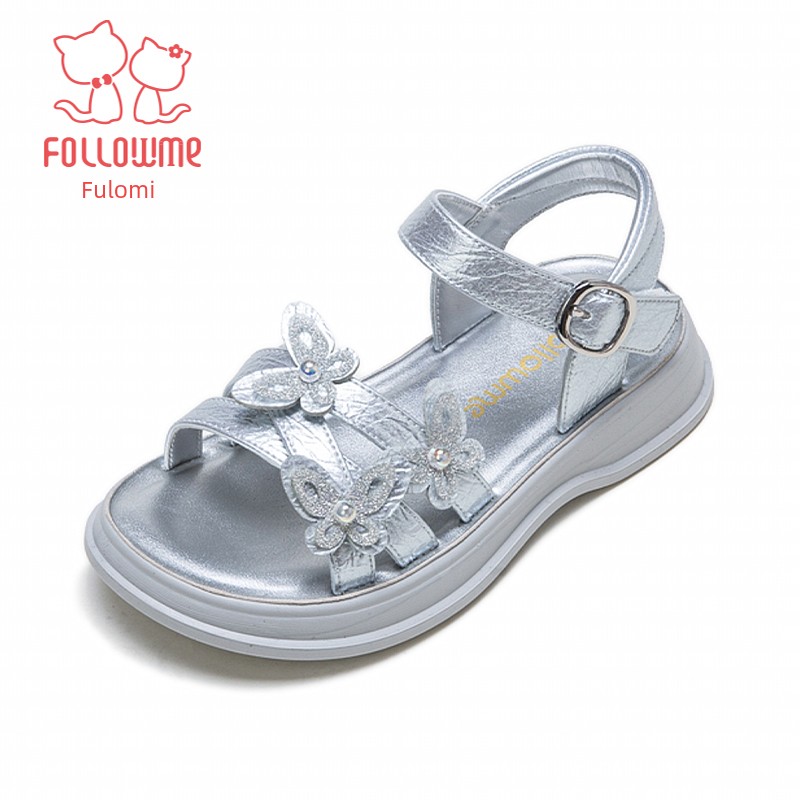 Fuluo Mi Girls' Sandals Kidsren's Summer Shoes 2026 Summer New Soft-Soled Sports Baby Girl Princess Shoes — 6