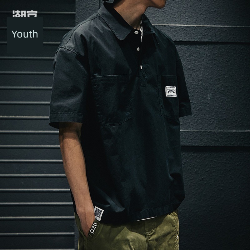 Chaopai Short sleeve easy Big size leisure time Polo shirt work clothes