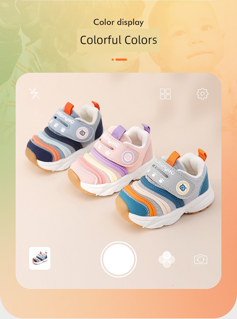 Caterpillar Toddler Shoes for Boys, Autumn Style Baby Shoes, Soft-Soled Children's Shoes for Girls, Functional Shoes for 1 to 3 Years Old — 3