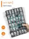 Frequently Hut parts storage box screw tool rectangular plastic box hardware accessories component classification multi-grid transparent