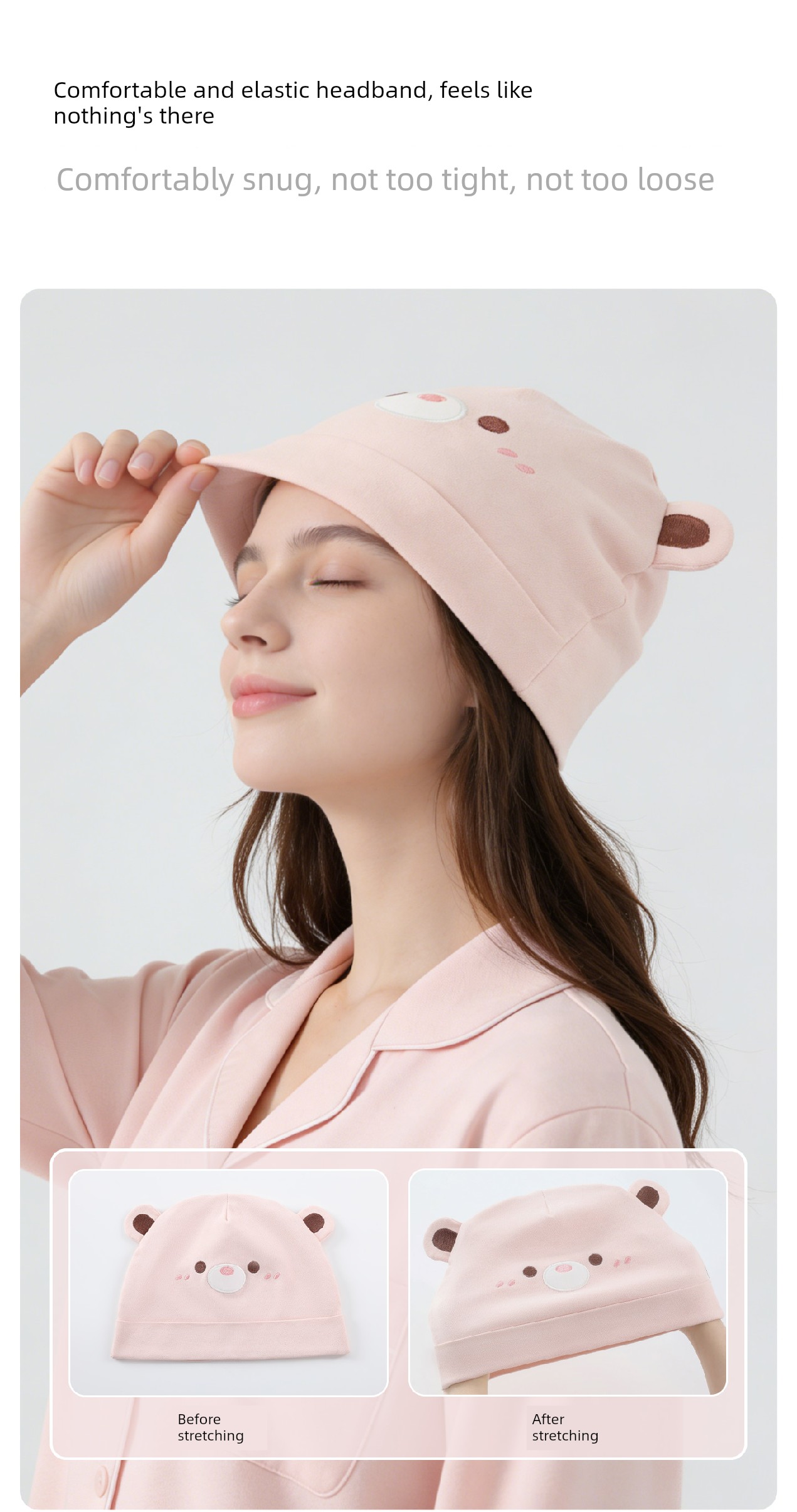 Maternity Headband That Doesn'T Squeeze the Head, Postpartum Forehead Protector, Autumn and Winter Pure Cotton Sweat-Absorbing Headscarf for Large Head — 4