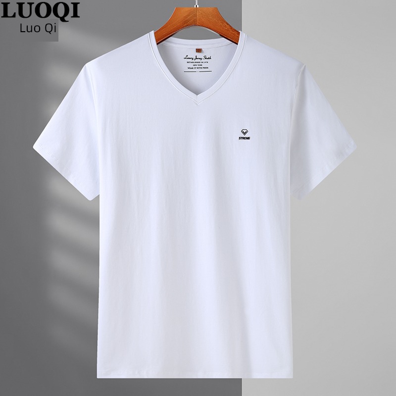 V Collar short sleeve Extra large easy Fattening Sweaters T-shirt