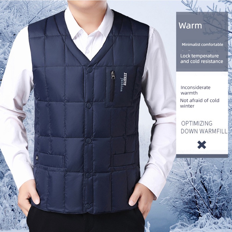 Chaopai Wear out keep warm vest Cotton down Vest