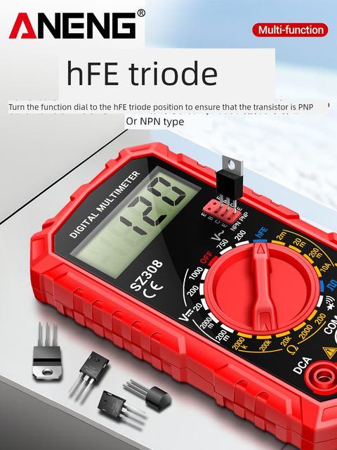Electronic multimeter Digital high-precision multifunctional home maintenance electrician portable small universal meter