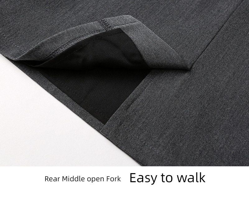 occupation dark grey work Short skirt summer Thin money suit