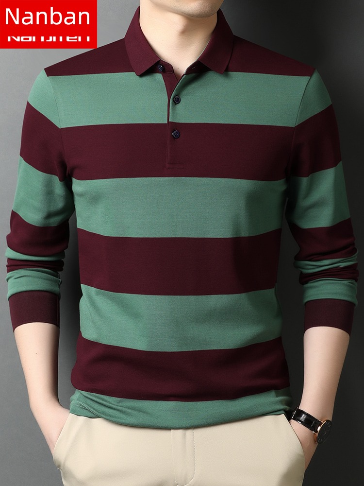 NGGGN 100% Long sleeve Young and middle-aged people leisure time T-shirt