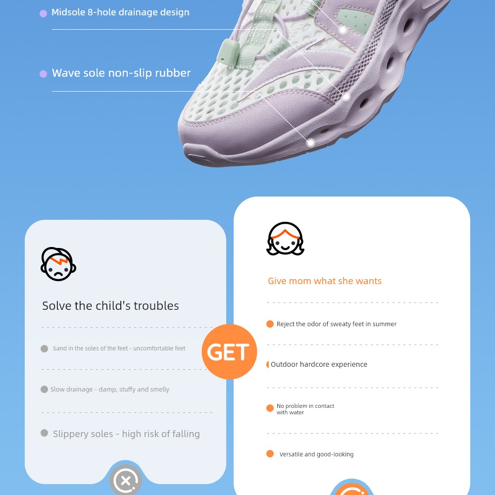 King of Water Trampling | Anta Kidsren's Girls' River-Tracing Shoes and Beach Shoes 2026 Summer New Outdoor Mesh Sports Sandals — 7