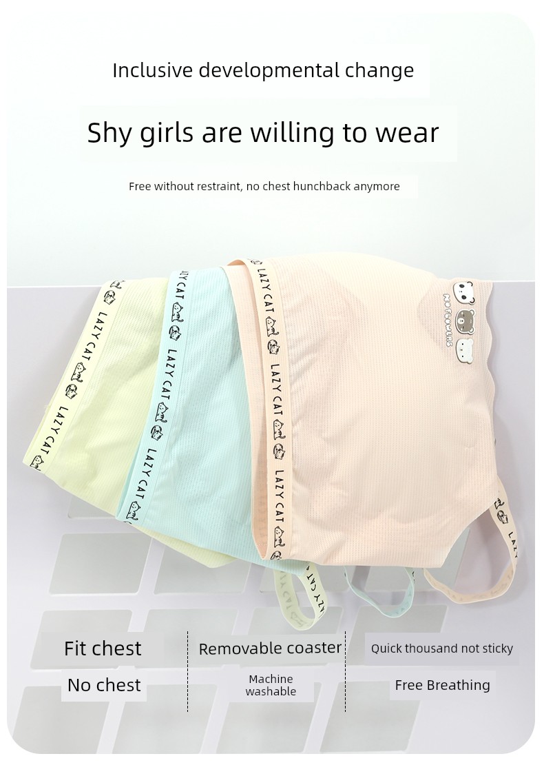 Girls' Underwear Developmental Primary School Student Youth Girl Junior High School Student Vest 12 Years Old Sling Children's Tube Top Young Adult — 6
