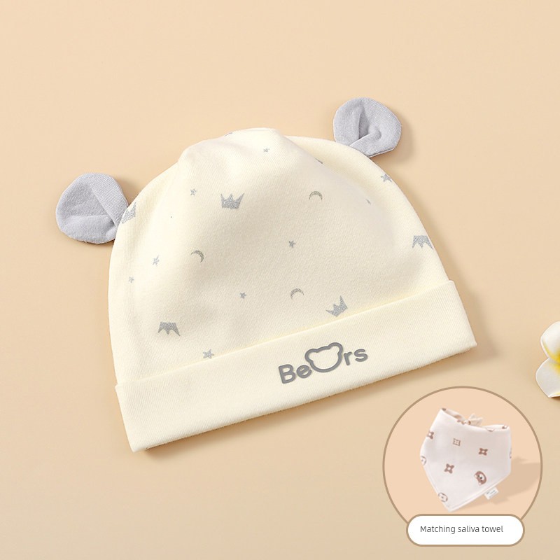 Spring and Autumn Pure Cotton Baby Double-Layer Baby Hat — 8