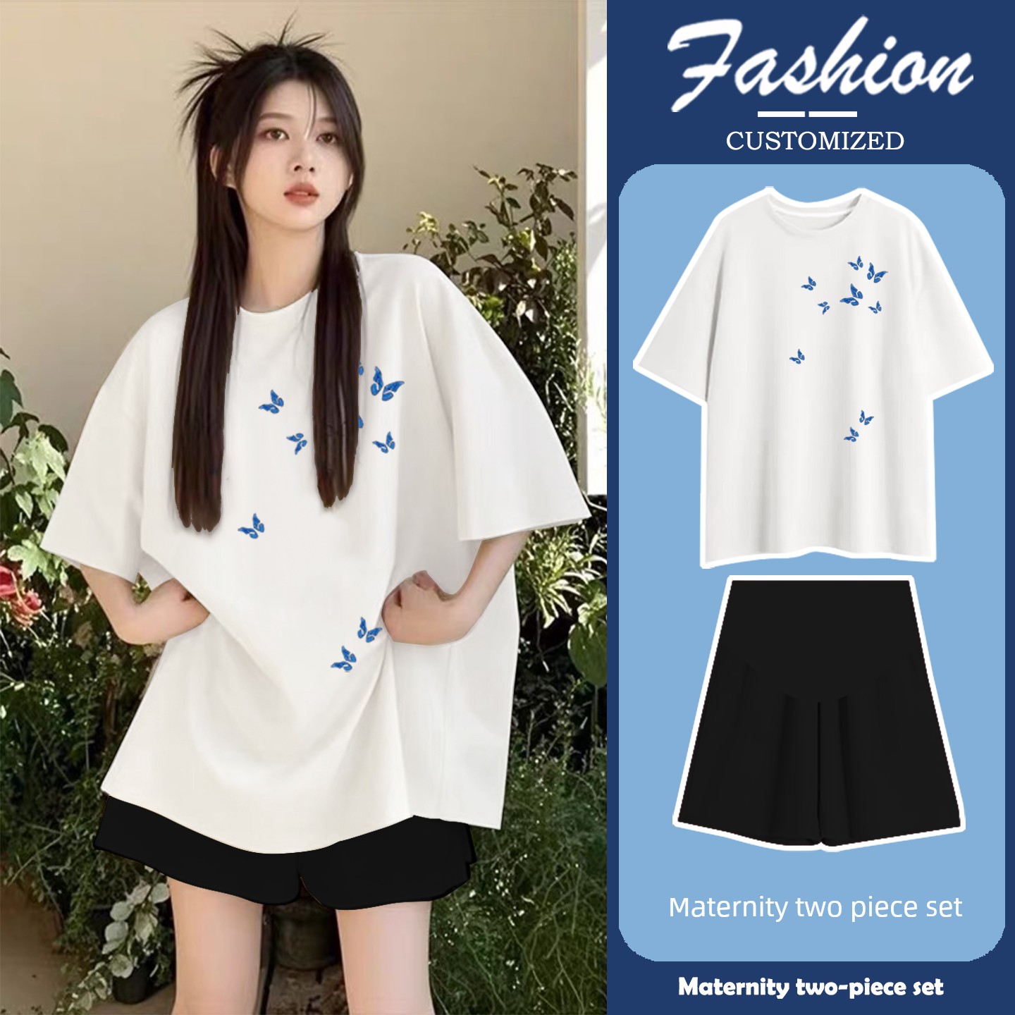 Maternity Set for Summer 2026: New Trendy Tops for Stylish Moms, Maternity Wear That Doesn'T Show Pregnancy, with a High-End Feel, and Maternity Pants — 13