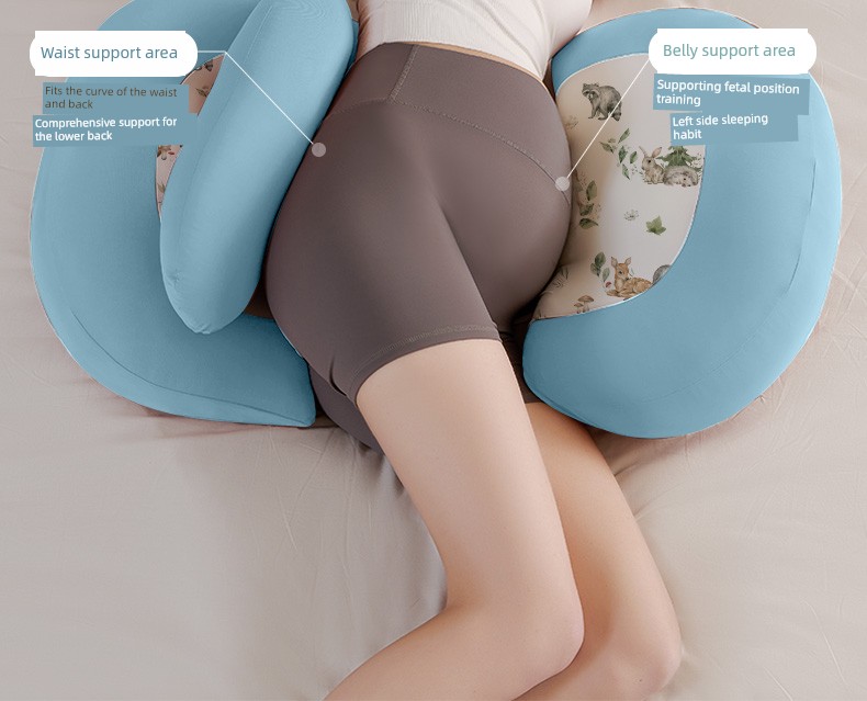Kangbeibang Maternity Pillow, Waist-Protecting Side Sleeping Pillow, Abdominal Support, Special Sleeping Aid for Pregnant Women, U-Shaped Side Sleeping — 9