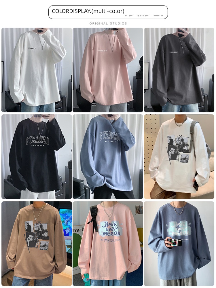 Pounds Spring and Autumn solar system Big size Sweater Long sleeve T-shirt