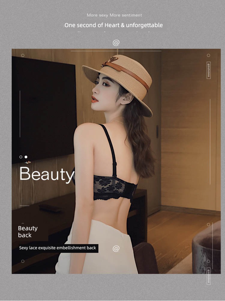suit Wireless  breathable Lace Small chest Significantly larger Underwear
