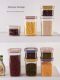 Rotary sealed jars, mixed grains, dried fruits, kitchen storage jars, bottles, food grade plastic stackable storage box