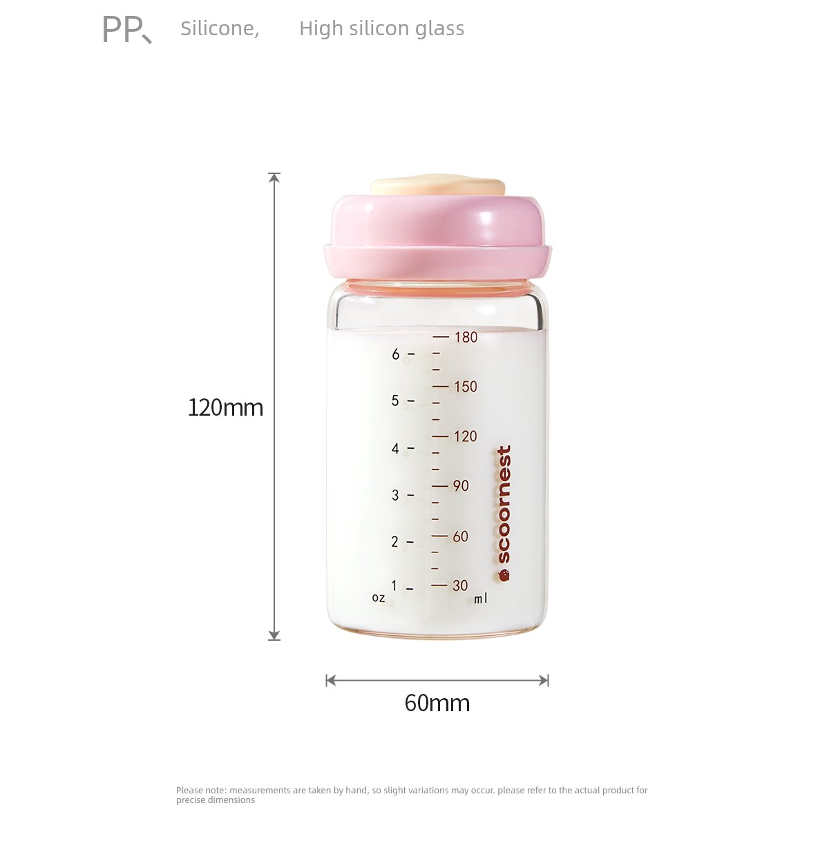 Kechao Glass Milk Storage Bottle for Refrigerator, Can Be Heated, Can Be Connected to a Breast Pump, Breast Milk Storage Container, Sealed and — 23
