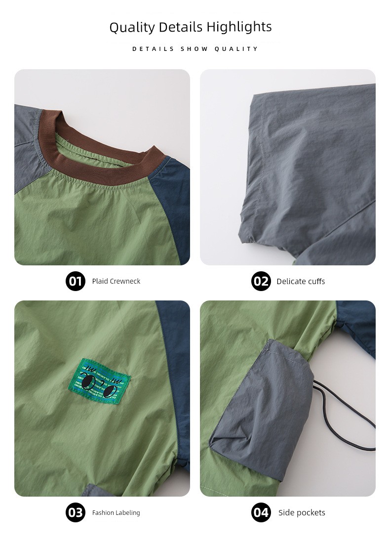 Korean Family Matching Outfits High-End Custom 2026 Summer Boys' Suits Patchwork Casual Outdoor Family Outfits Mother-Daughter Dresses — 7