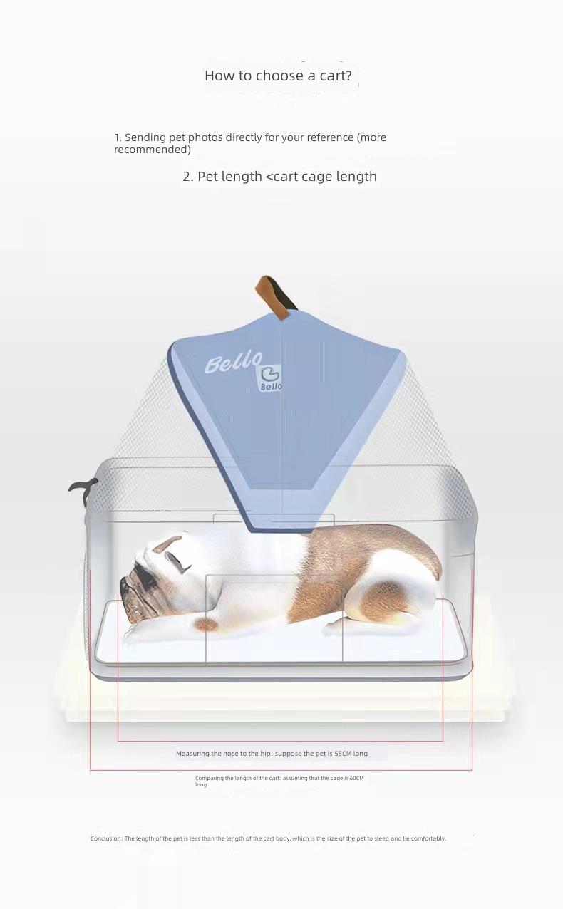 BELLO light Foldable Light-Duty Vehicle separate Pets