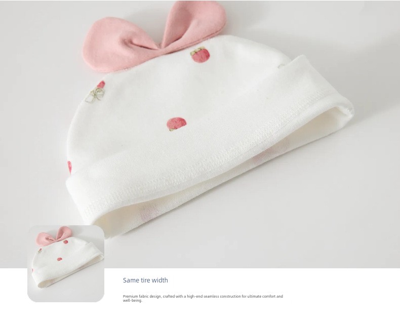 All-Cotton Baby Half-Back Shirt with Free Hat, Class a Pure Cotton, New Autumn Style for Newborns, Size 52, Monk-Style Clothing — 16
