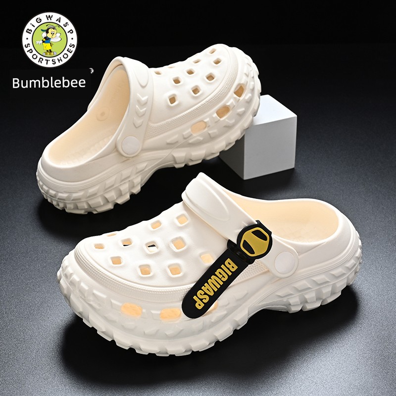 Bumblebee Kids Hole Slippers Boys Summer New Arrival Non Slip 2025 Sandals Older Boy Children's Shoes Sandals — 4