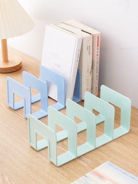 Desktop bookshelf book shelf student desk organize book artifact learning storage box baffle internet celebrity storage book clip